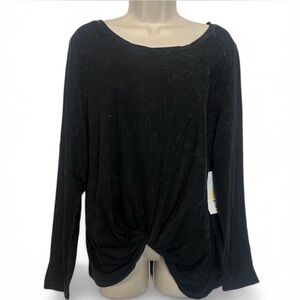 Mineral Wash Front Knot Tee‎